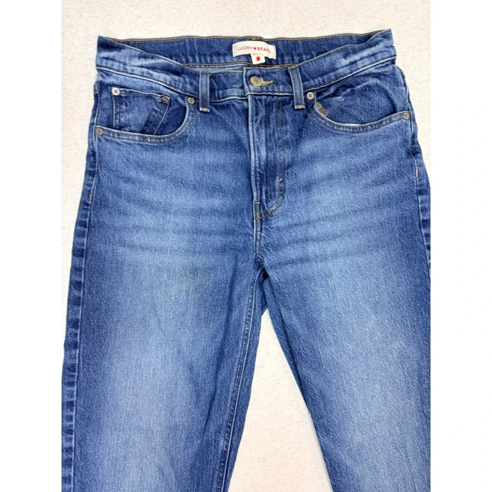Lucky Brand Mens Medium Wash Straight Leg Denim Jeans Blue Size 31x28